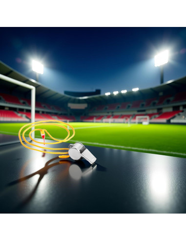 Silbato de Acero Inoxidable Galyacht Amarillo con Cordón