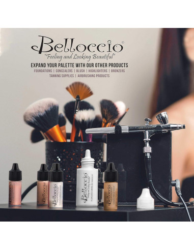 Base de Maquillaje en Aerógrafo Belloccio 15ml Latte Medio