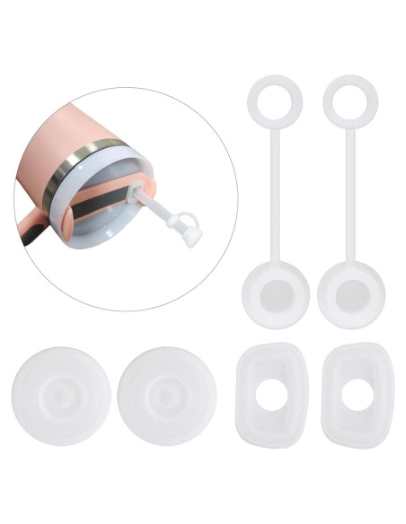 Juego de Accesorios Silicona Ajedrmy para Tazas Stanley 40 oz