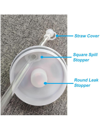 Juego de Accesorios Silicona Ajedrmy para Tazas Stanley 40 oz