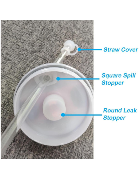 Juego de Accesorios Silicona Ajedrmy para Tazas Stanley 40 oz