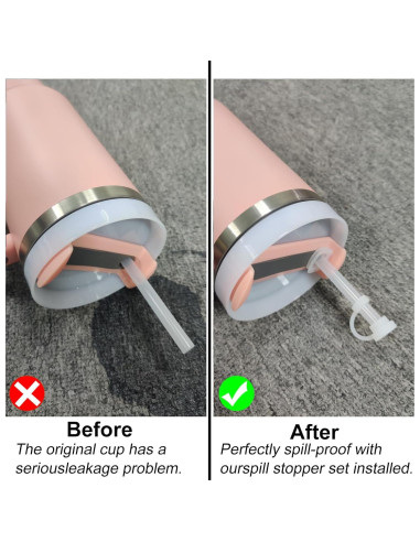 Juego de Accesorios Silicona Ajedrmy para Tazas Stanley 40 oz