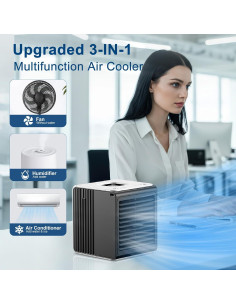 Aire Acondicionado Mini Portátil BIESQYA 3-en-1 1.06 kg 2