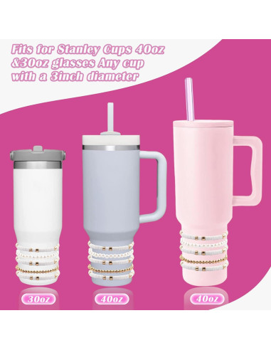 Accesorios Copa Stanley Ceoyiler 5 Pcs Blanco Bohemio