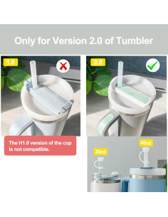 Juego de Tapas Antiderrame HOMDSG para Stanley Cup 2.0 1.18L 0.89L 2