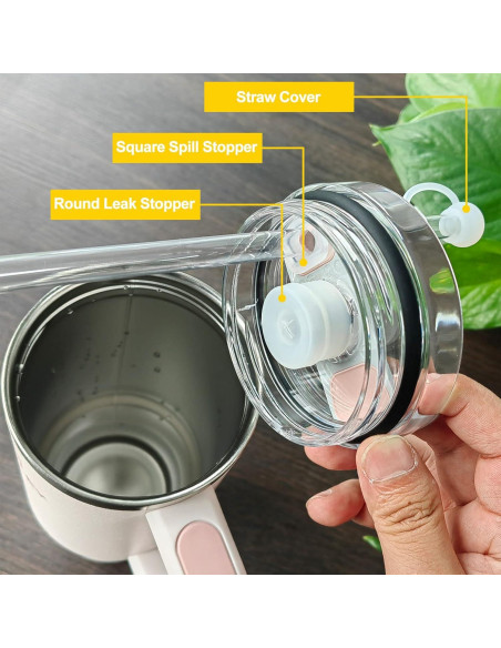 Juego de Tapas Antiderrame HOMDSG para Stanley Cup 2.0 1.18L 0.89L