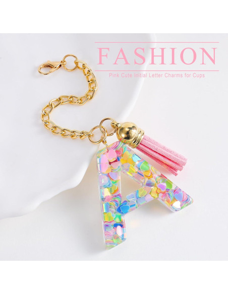 Encanto de Letra Rosa CCINPPY para Taza Stanley 1 PCS