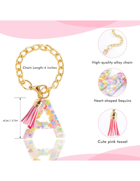 Encanto de Letra Rosa CCINPPY para Taza Stanley 1 PCS