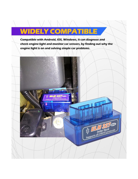 Escáner OBD2 Bluetooth SCUARI 2740SMY001 Diagnóstico 12V