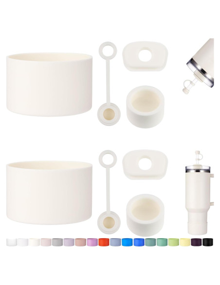 HYZ Juego 8 Accesorios para Taza Stanley H2.0 30/40oz Crema