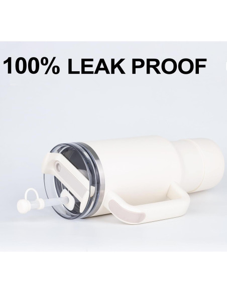 HYZ Juego 8 Accesorios para Taza Stanley H2.0 30/40oz Crema