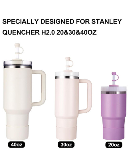 HYZ Juego 8 Accesorios para Taza Stanley H2.0 30/40oz Crema