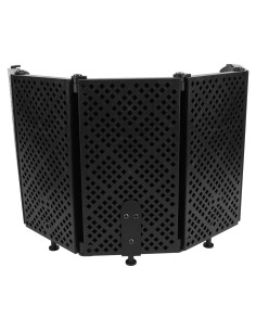 Aislamiento de Micrófono Plegable Alomejor con Soporte y Filtro