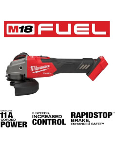 Amoladora Milwaukee M18 4.5" Velocidad Variable 8500 RPM 2