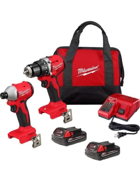 Kit Milwaukee M18 2 Herramientas Sin Escobillas Taladro/Impacto