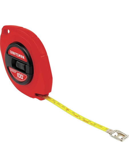 Cinta Métrica CRAFTSMAN 30,48 m con Cuchilla de Acero