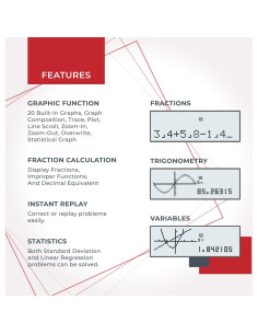Calculadora Científica Catiga CS-229 Gráfica 280 Funciones 2