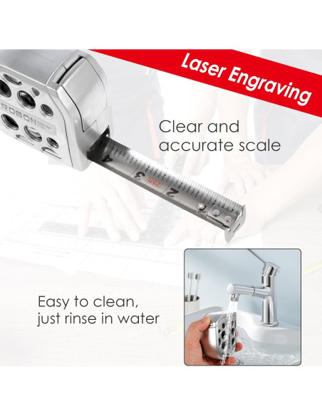 Cinta Métrica Retráctil LYIYEYAN 7.5m Acero Inoxidable Cinta Métrica Retráctil LYIYEYAN 7.5m Acero Inoxidable