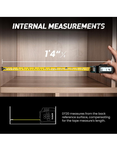 Cinta Métrica Digital ACPOTEL DT20 5m Pantalla Inteligente