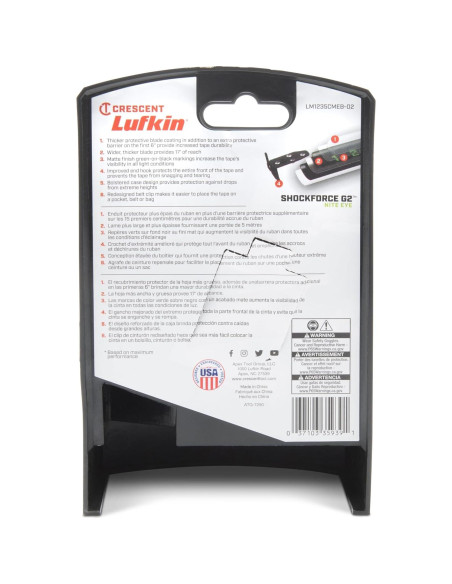 Cinta Métrica Magnética Crescent Lufkin 10M Nite Eye