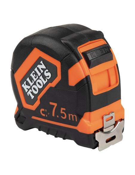 Cinta Métrica Klein Tools 7.5 m Doble Gancho Resistente