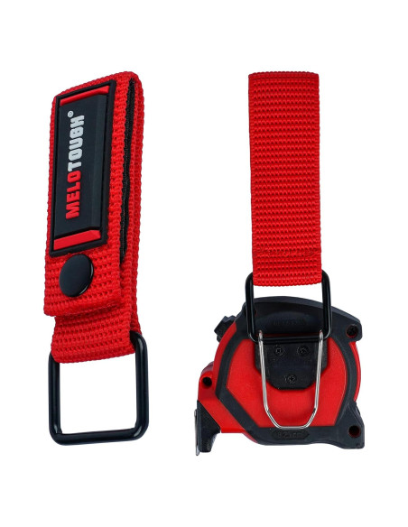 Soporte para Cinta Métrica MELOTOUGH Clip Nylon Rojo