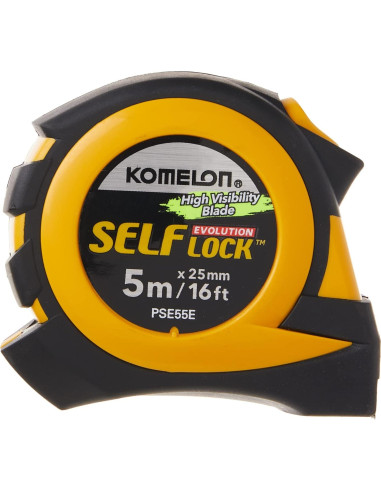 Cinta Métrica Komelon PSE55E 5M Auto Bloqueo Amarillo/Negro