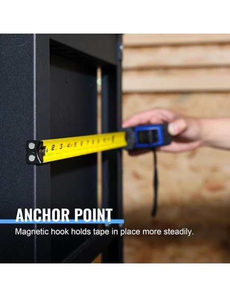 Cinta Métrica WORKPRO 7,62 m Auto-Lock con Gancho Magnético