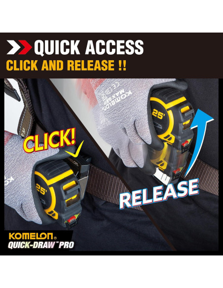 Soporte para Cinta Métrica Komelon Quick Draw Pro