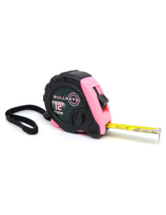 Cinta Métrica Bullseye 3.6m Rosa Compacta Retráctil