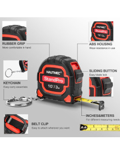 Cinta Métrica Mini 5m HAUTMEC HT0252 con Llavero 2