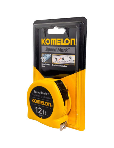 Cinta Métrica Komelon SM3912 3.66m Ergonomica Amarilla