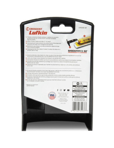 Cinta Métrica Magnética Lufkin Shockforce G2 5.18m