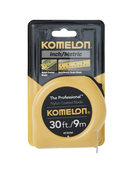 Cinta Métrica Komelon 4930IM 9 m con Estuche Ergonómico
