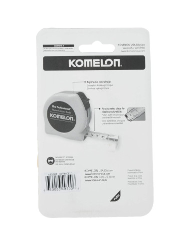 Cinta Métrica Komelon 4930IM 9 m con Estuche Ergonómico