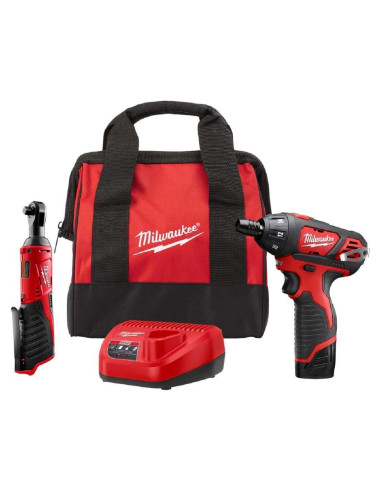 Juego Milwaukee M12 Llave 3/8 y Destornillador 12V