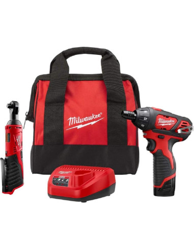 Juego Milwaukee M12 Llave 3/8 y Destornillador 12V