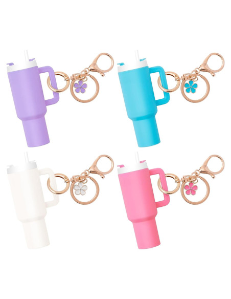 Llavero Mini Tumbler 4 Piezas Stanley Cup Accesorios Llavero Mini Tumbler 4 Piezas Stanley Cup Accesorios