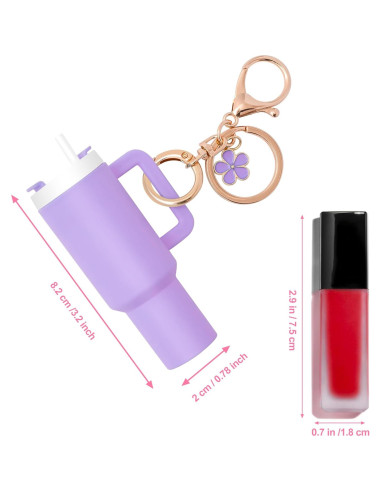 Llavero Mini Tumbler 4 Piezas Stanley Cup Accesorios
