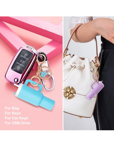 Llavero Mini Tumbler 4 Piezas Stanley Cup Accesorios