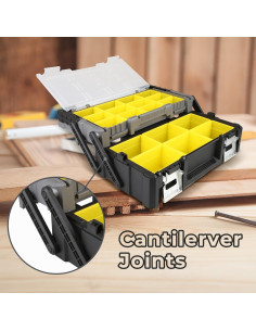 Caja de herramientas 18" Olympia Tools con compartimentos 2