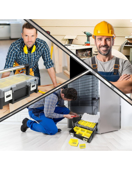 Caja de herramientas 18" Olympia Tools con compartimentos