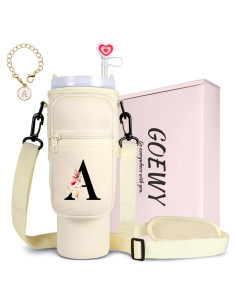 Bolsa Portabotellas GOEWY para Vaso Stanley 40 oz Crema