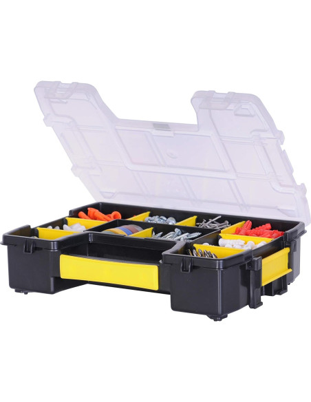Organizador apilable Stanley STST1-70720 Multicolor 10 compartimentos Organizador apilable Stanley STST1-70720 Multicolor 10 compartimentos