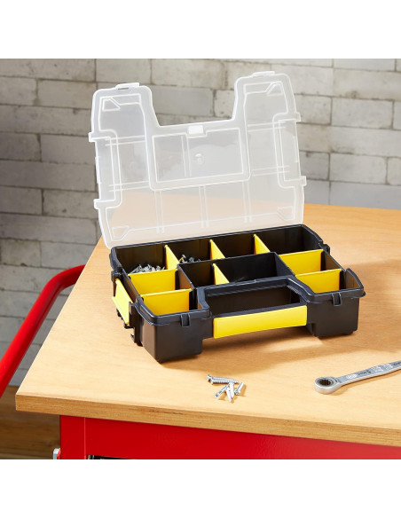 Organizador apilable Stanley STST1-70720 Multicolor 10 compartimentos Organizador apilable Stanley STST1-70720 Multicolor 10 compartimentos