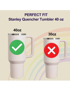 Tapa de Reemplazo para Vaso Stanley 40 oz Ameizicong 2 Piezas 2