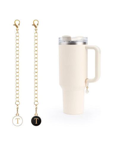 Charm para Taza Stanley - 2 Piezas con Letras Personalizadas