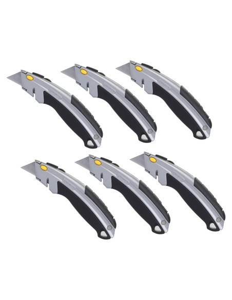 Cuchillo Utility Retráctil Stanley 10-788 6 Pack