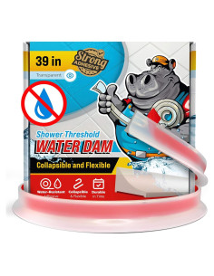 Barrera de Ducha Hippo Dam 99 cm - Bloqueador de Agua Transparente