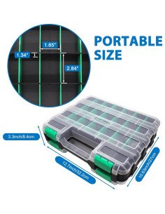 Organizador de Herramientas Easily Doble Cara 50 Compartimentos 2